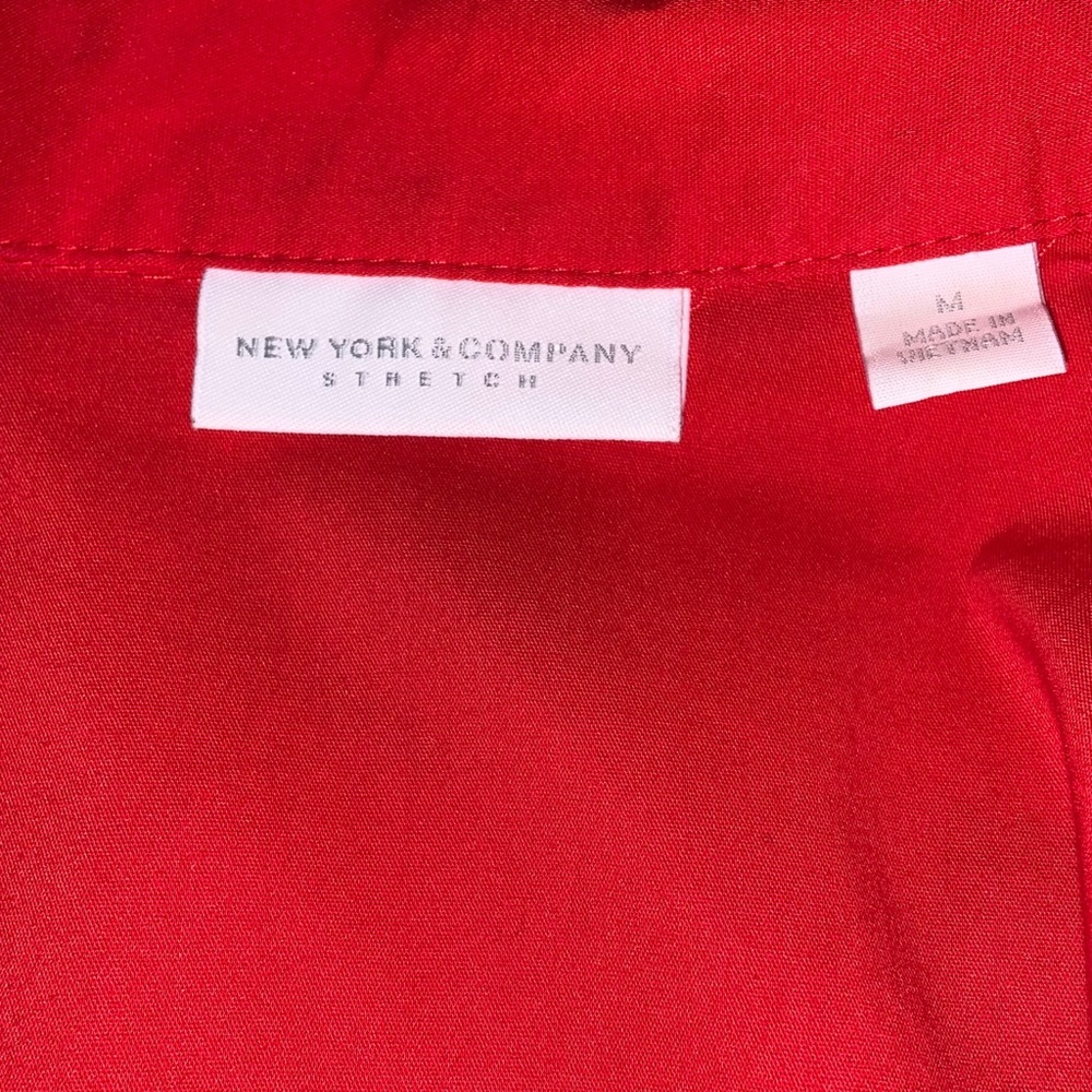 EUC || New York & Co. | RED Blouse - Picture 5 of 6